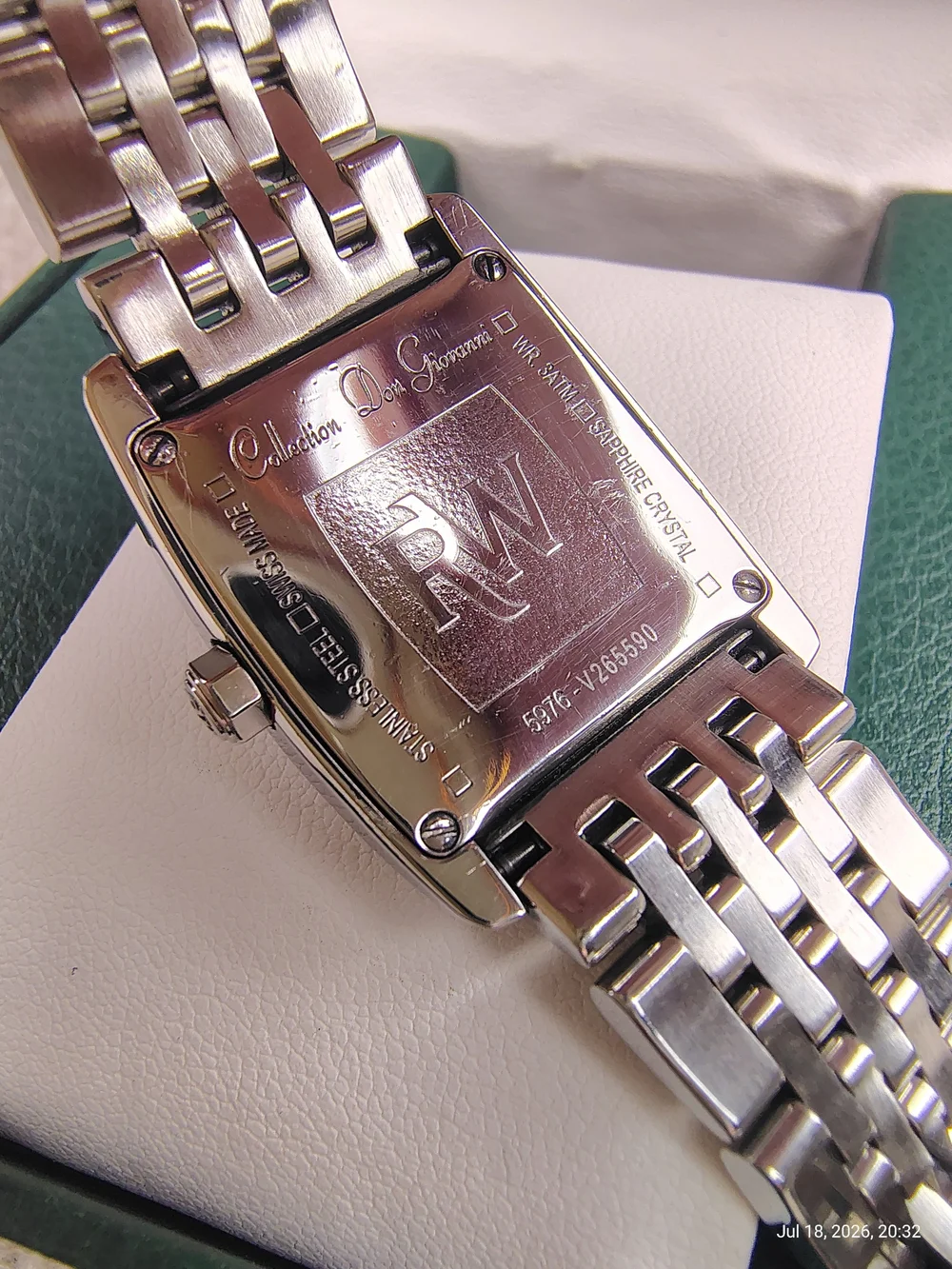 Women's Raymond Weil Don Giovanni 5976 Black Diamond Stainless S Quartz 23mm